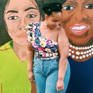 SHEIN One Shoulder Top